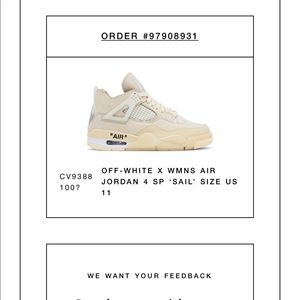Off White Jordan 4